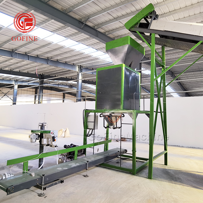 Automatic organic fertilizer bagging equipment production line packaging machine