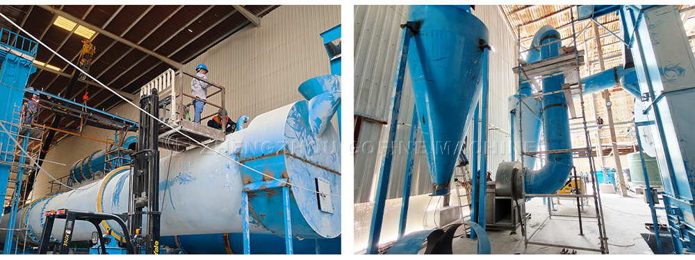 fertilizer granulation production line customer site