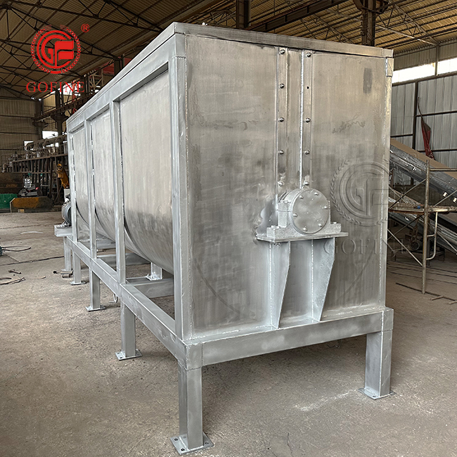 Horizontal Mixing Machine Ribbion Mixer For Powder Fertilizer