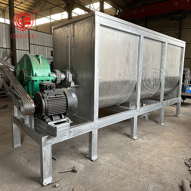 Horizontal Mixing Machine Ribbion Mixer For Powder Fertilizer