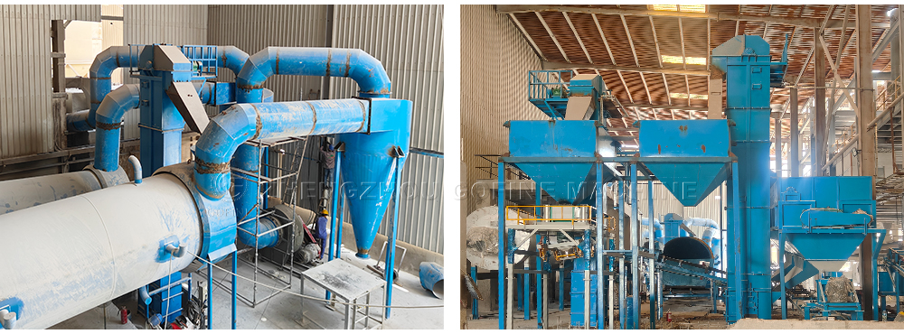 fertilizer granulation production line customer site