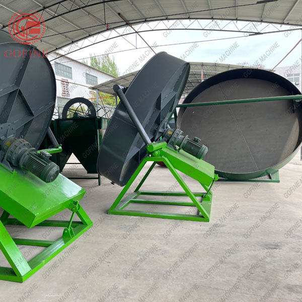 Disk Or Pan Granulator Traditional Fertilizer Granules Making Machine