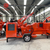Efficient wood chipper for organic fertilizer 