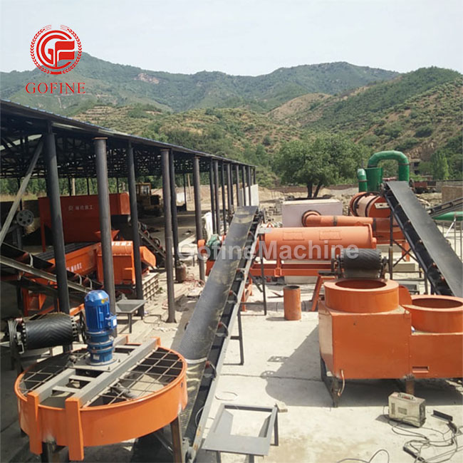 Pig manure organic fertilizer production line